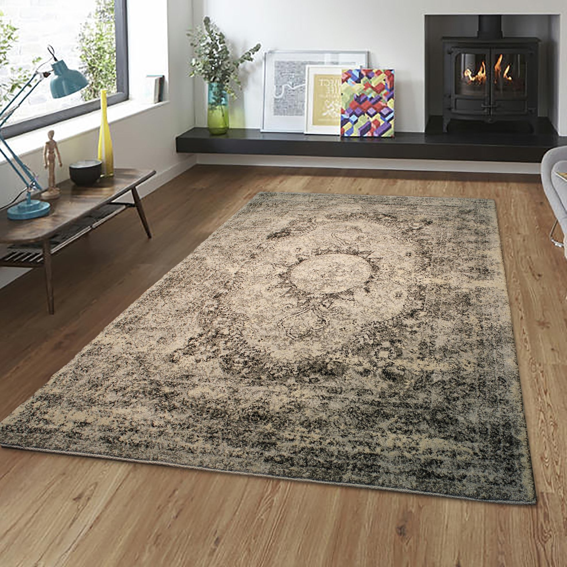 Heavy Durable Plush Appx. 1" Luxury Pile Alonzo AL 213 Area Rug