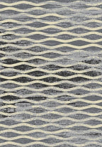 Plush Gray Tone Curve Design Area Rug/ Area Rug