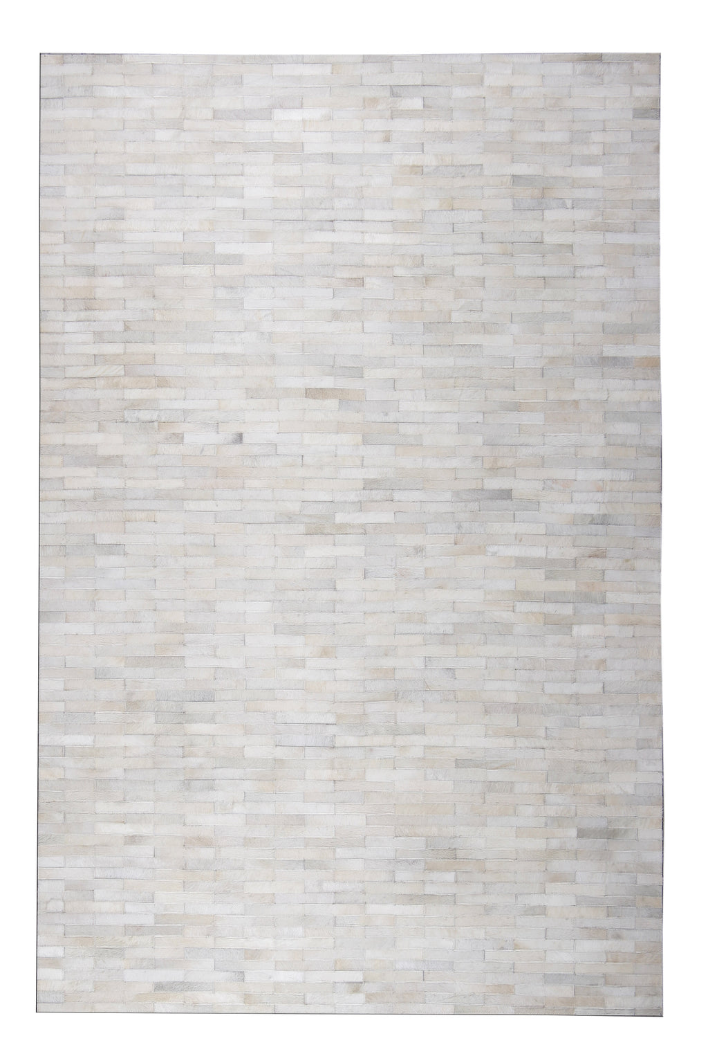 Natural Leather Patchwork Modern Brick Cowhide Area Rug/ Carpet