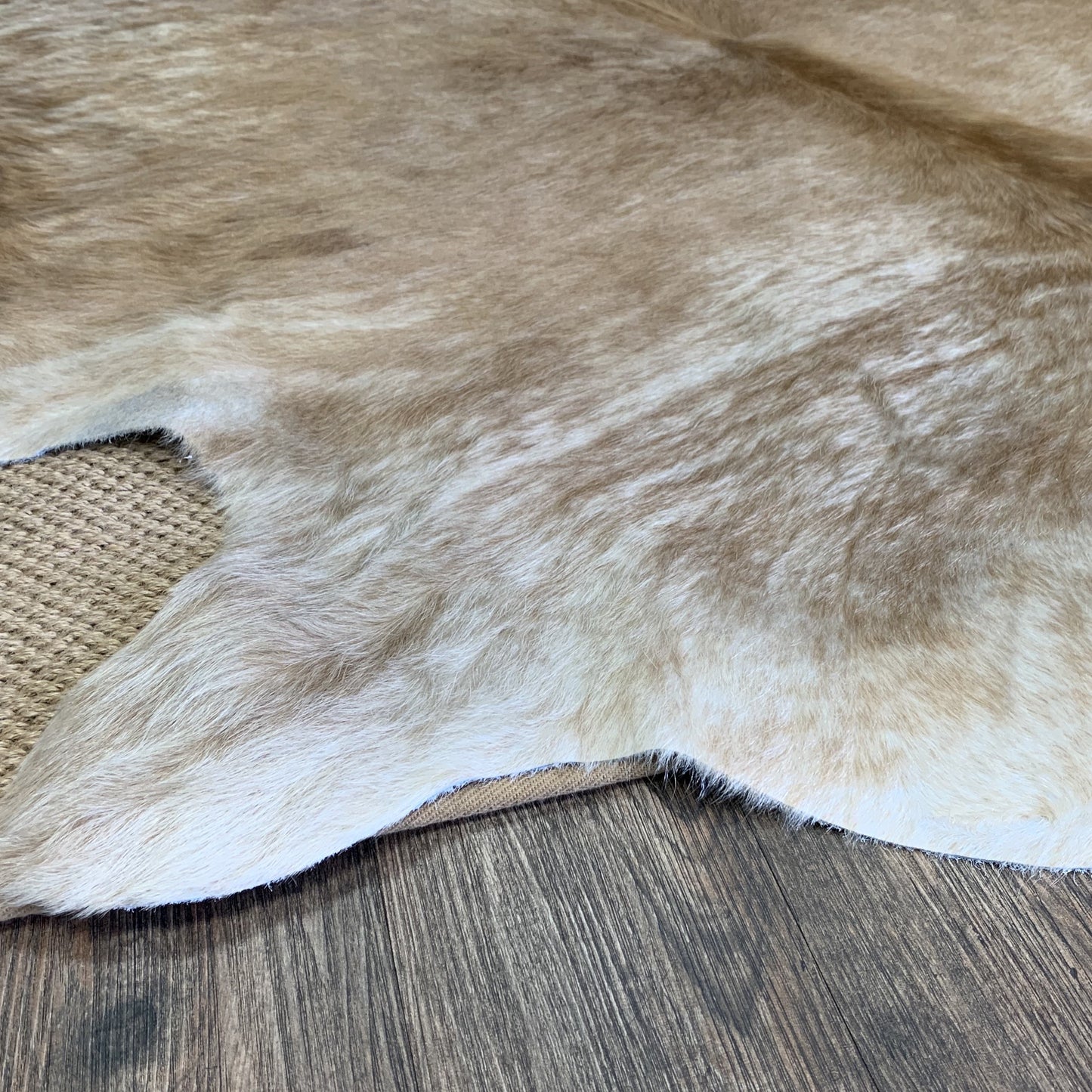 Real Leather Cowhide Cow Beige