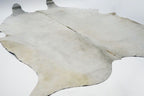 Real Leather Cowhide Light Gray Extra Large