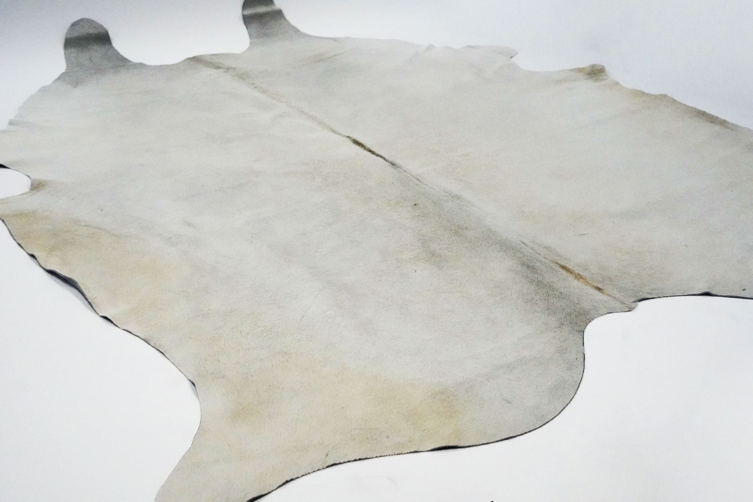 Real Leather Cowhide Light Gray Extra Large