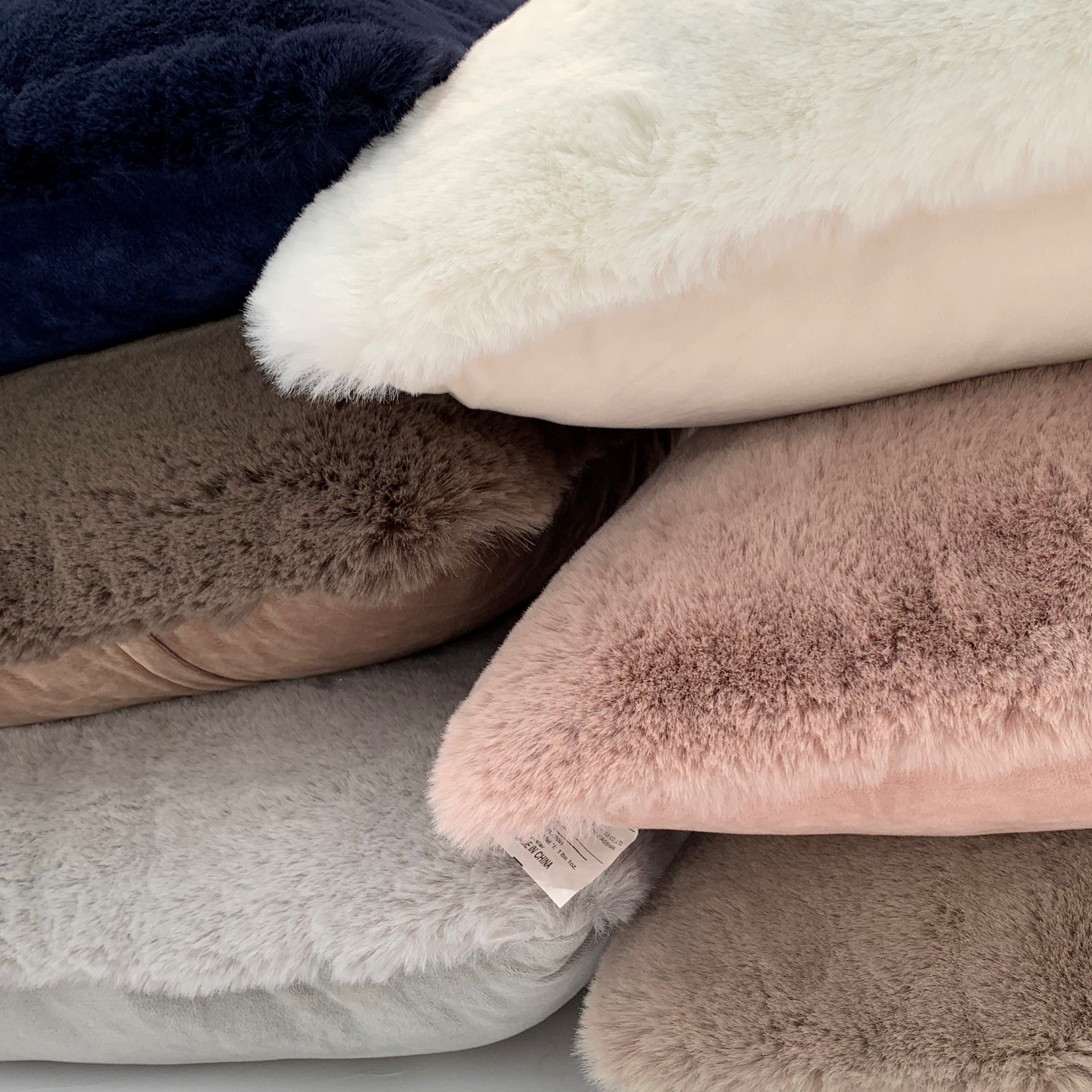 Soft Cozy Fuzzy Faux Fur Throw Pillow/ Positioner