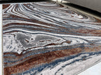 Chromatic Transformation: Foldable Flat Weave Area Rug with Shifting Hue