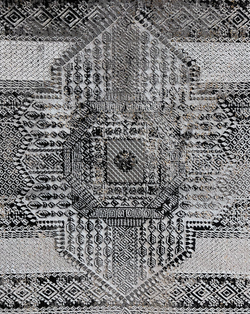 Chromatic Elegance: Foldable Flat Weave Area Rug with Shifting Hues