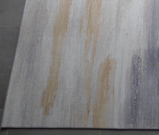 Beige Faded Comfort Art Design Print Area Rug/ Carpet