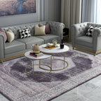 Medallion Vintage Faded Print Style Area Rug/ Carpet