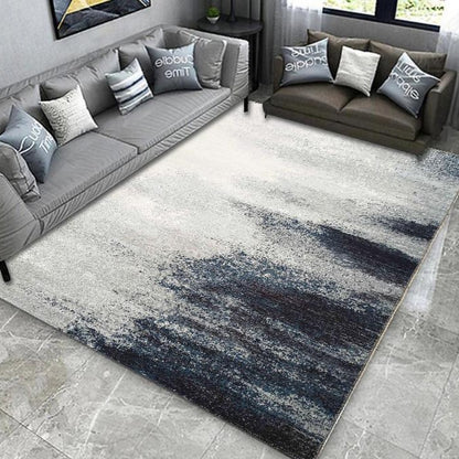Vintage Blue Faded Comfort Print Design Area Rug/ Carpet