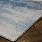 Blue Meadow Comfort Print Art Design Area Rug/ Carpet