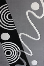 Soft Cozy 3D Look Circle Design Area Rug/ Carpet