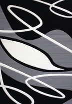 Soft Cozy 3D Look Lines Design Area Rug/ Carpet