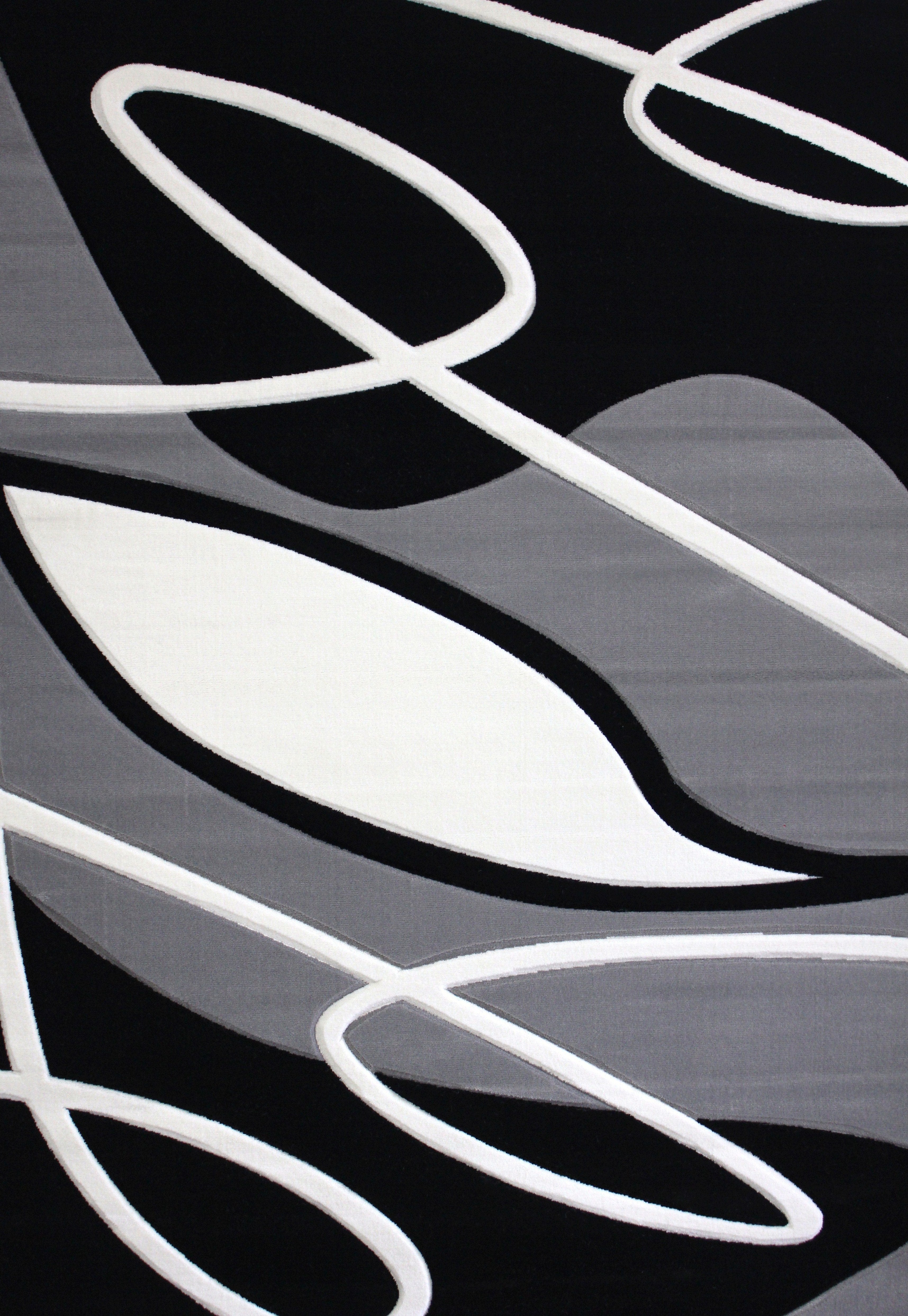 Soft Cozy 3D Look Lines Design Area Rug/ Carpet
