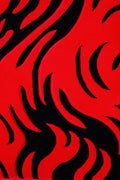 Soft Cozy 3D Look Red Fire Flame Area Rug/ Carpet 