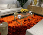 Brisa Shag Solid & Two Tone Ginger Rust
