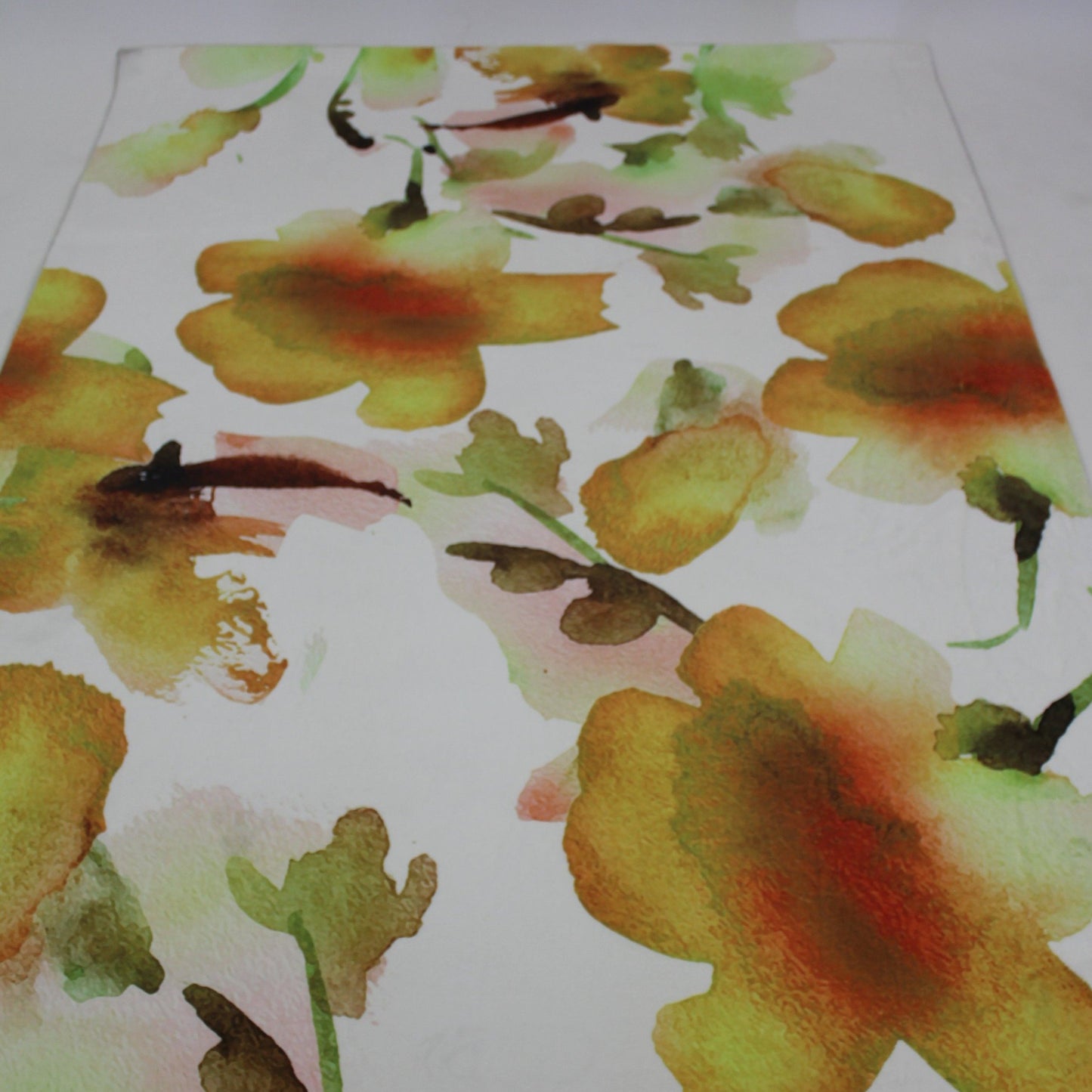 Floral Leaf Soft Print Cozy Faux Fur Carpet/Area Rug