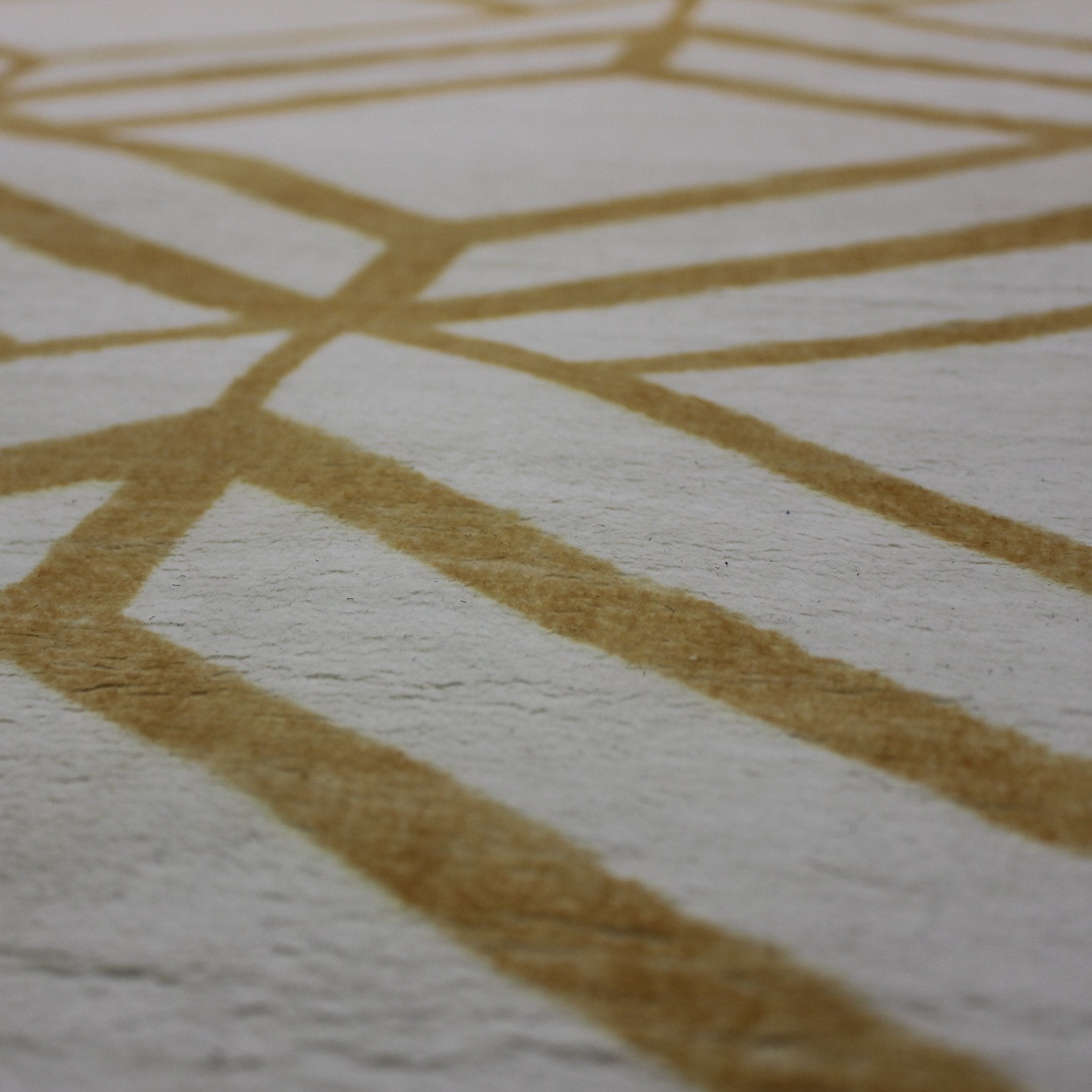 Mosaic Lines Soft Print Cozy Faux Fur Carpet/Area Rug