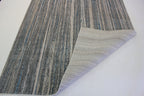 Shinny Shimmery Changing Lines Azure Blue Ultra Soft Cozy Area Rug/Carpet