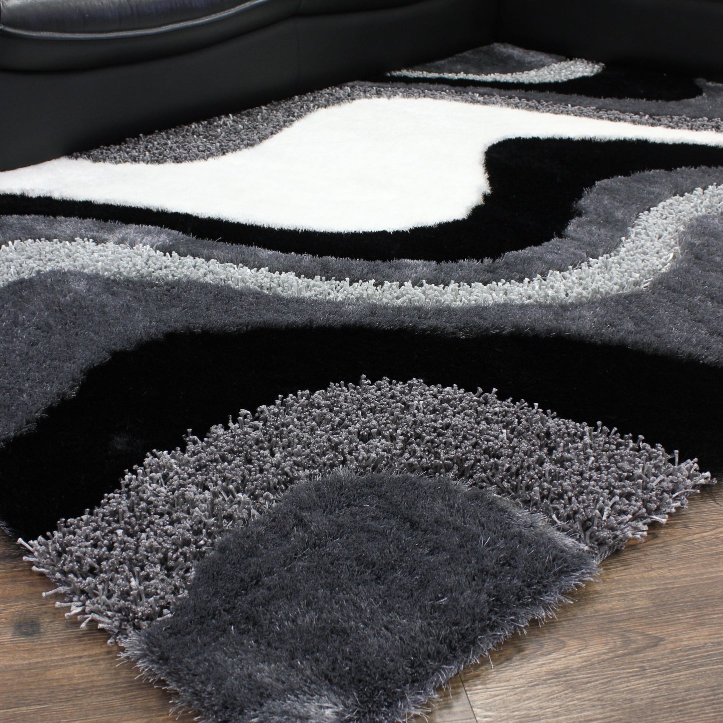 Luxury Shag Viscose Shiny Design Plush Area Rug/ Carpet