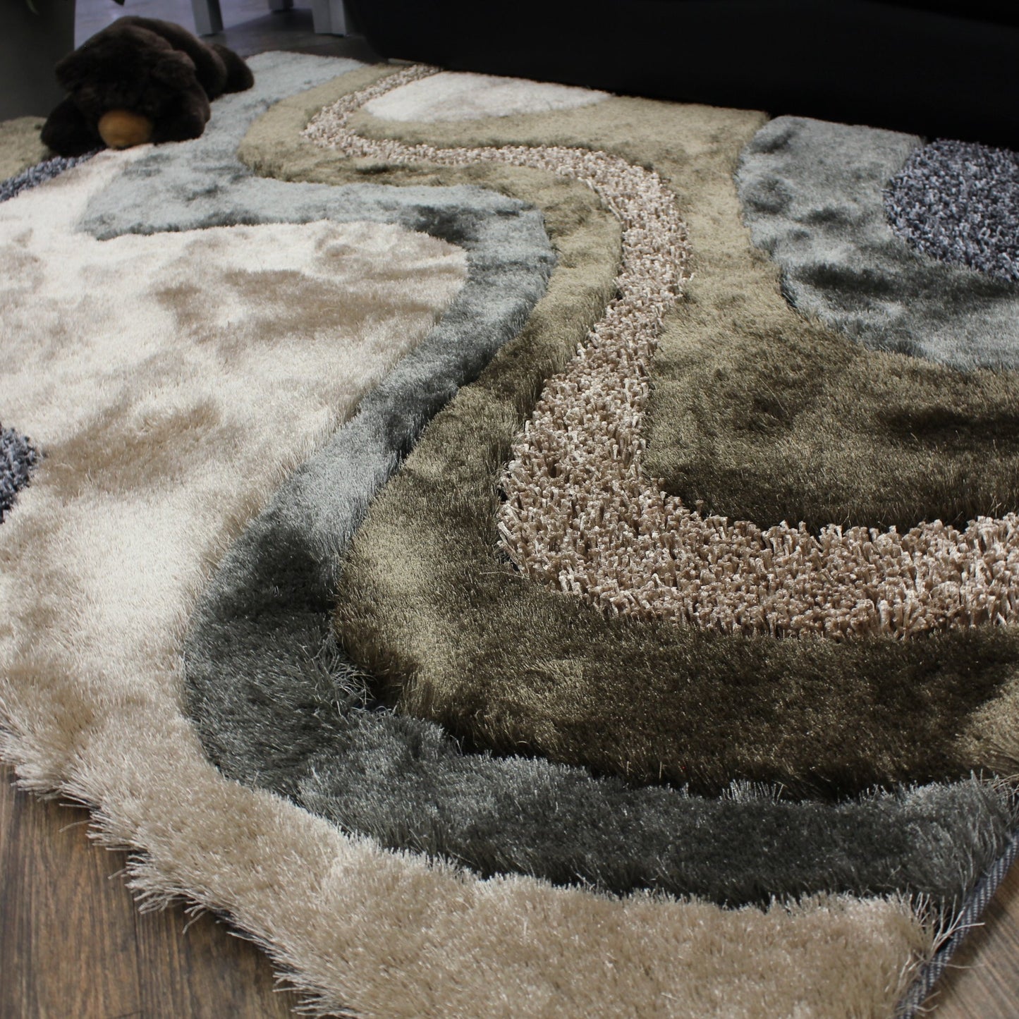 Luxury Shag Viscose Shiny Design Plush Area Rug/ Carpet