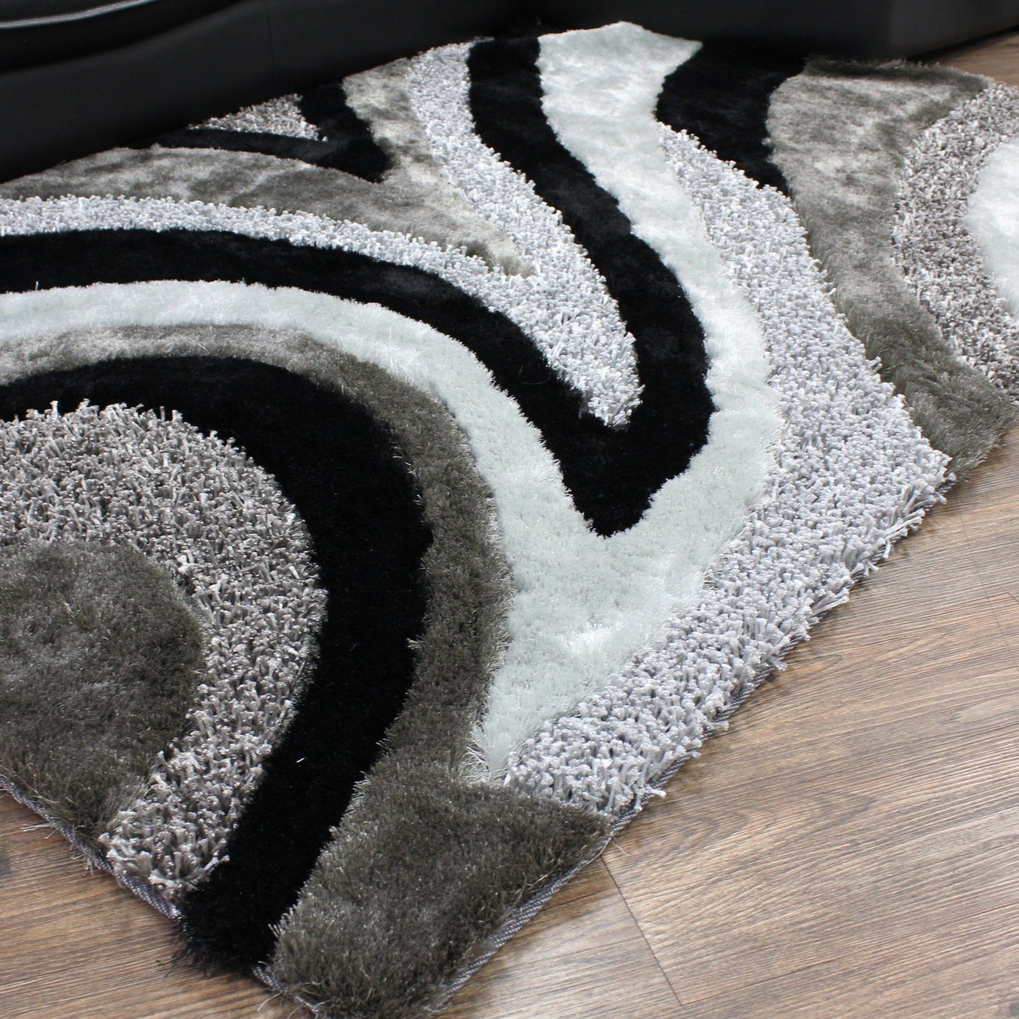 Beautiful Shag Soft Shiny Plush Design Area Rug/ Carpet