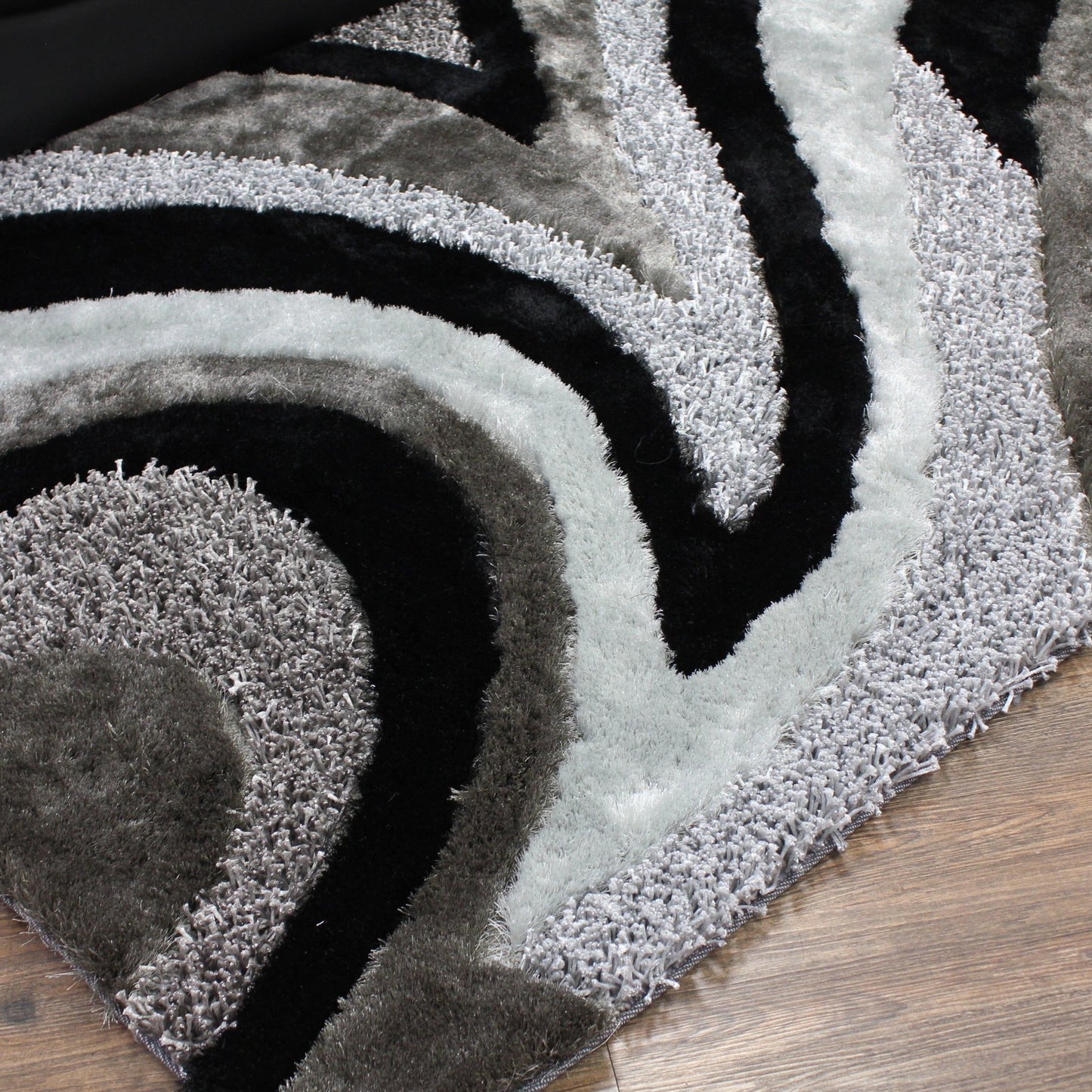 Beautiful Shag Soft Shiny Plush Design Area Rug/ Carpet