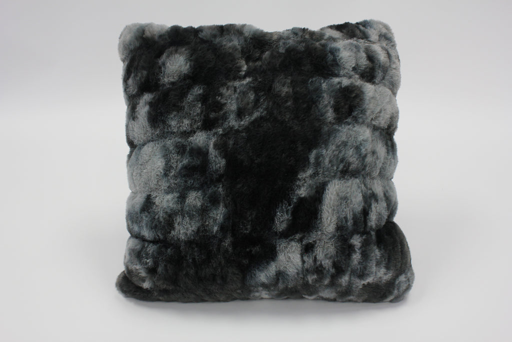 Fluffy Faux Fur Braided Look teddy bear touch Decorative Pillow