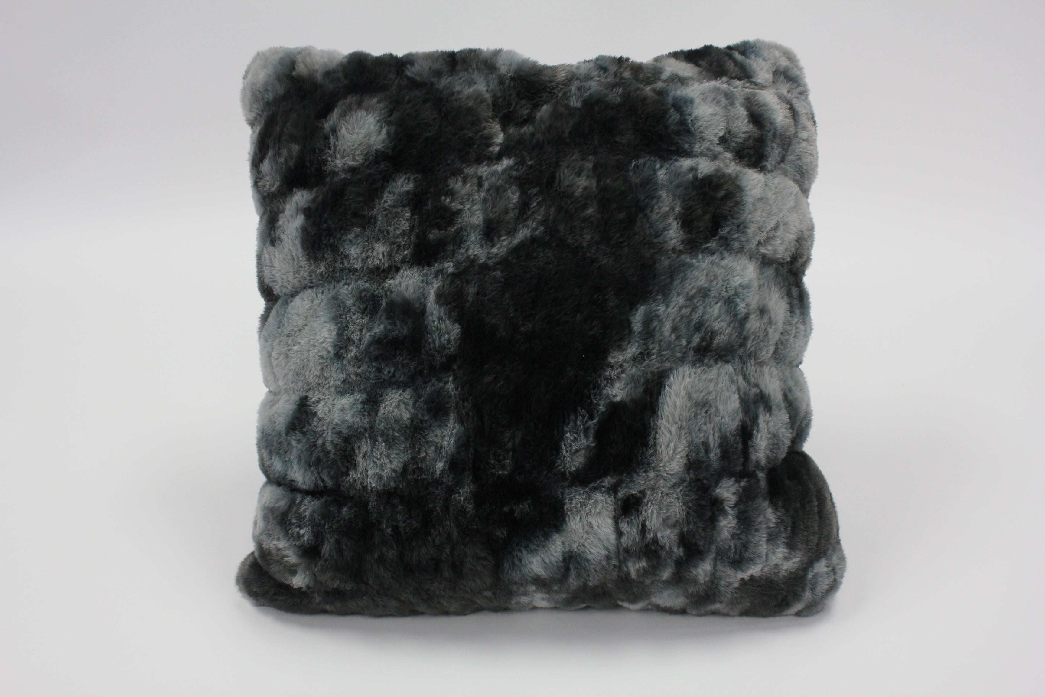Fluffy Faux Fur Braided Look teddy bear touch Decorative Pillow