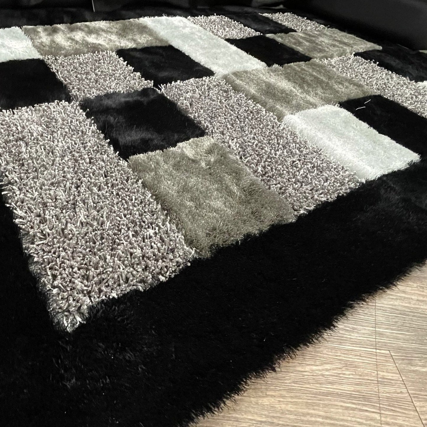 Square Plush Design Shag Area Rug/Carpet