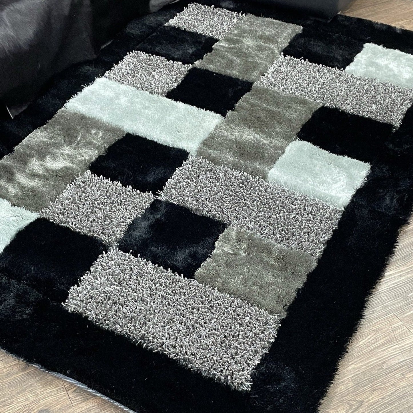 Square Plush Design Shag Area Rug/Carpet