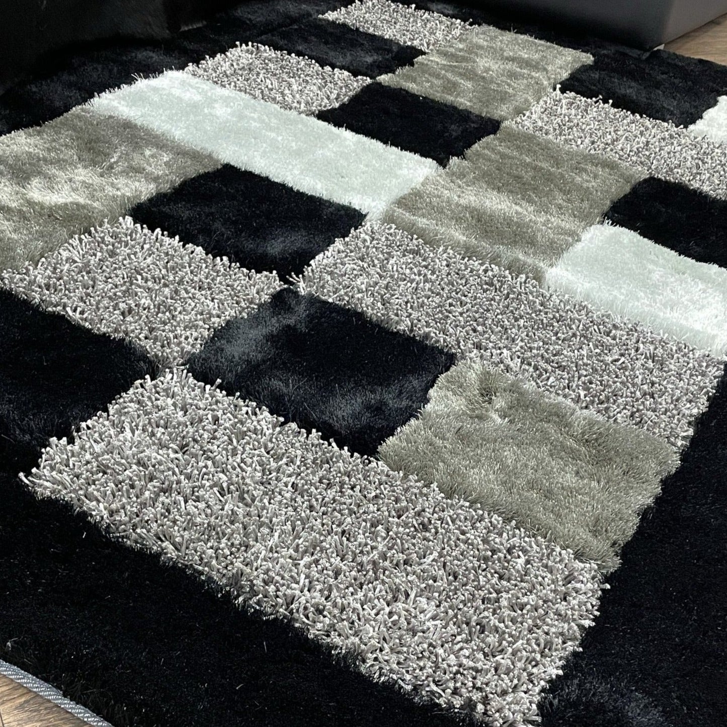 Square Plush Design Shag Area Rug/Carpet