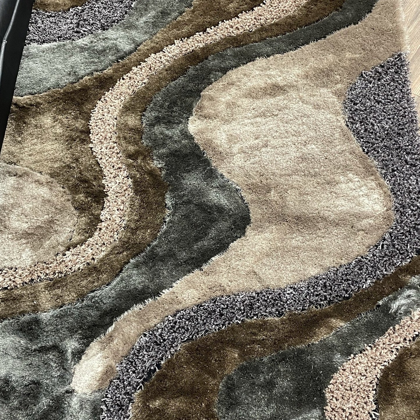 Luxury Shag Viscose Shiny Design Plush Area Rug/ Carpet