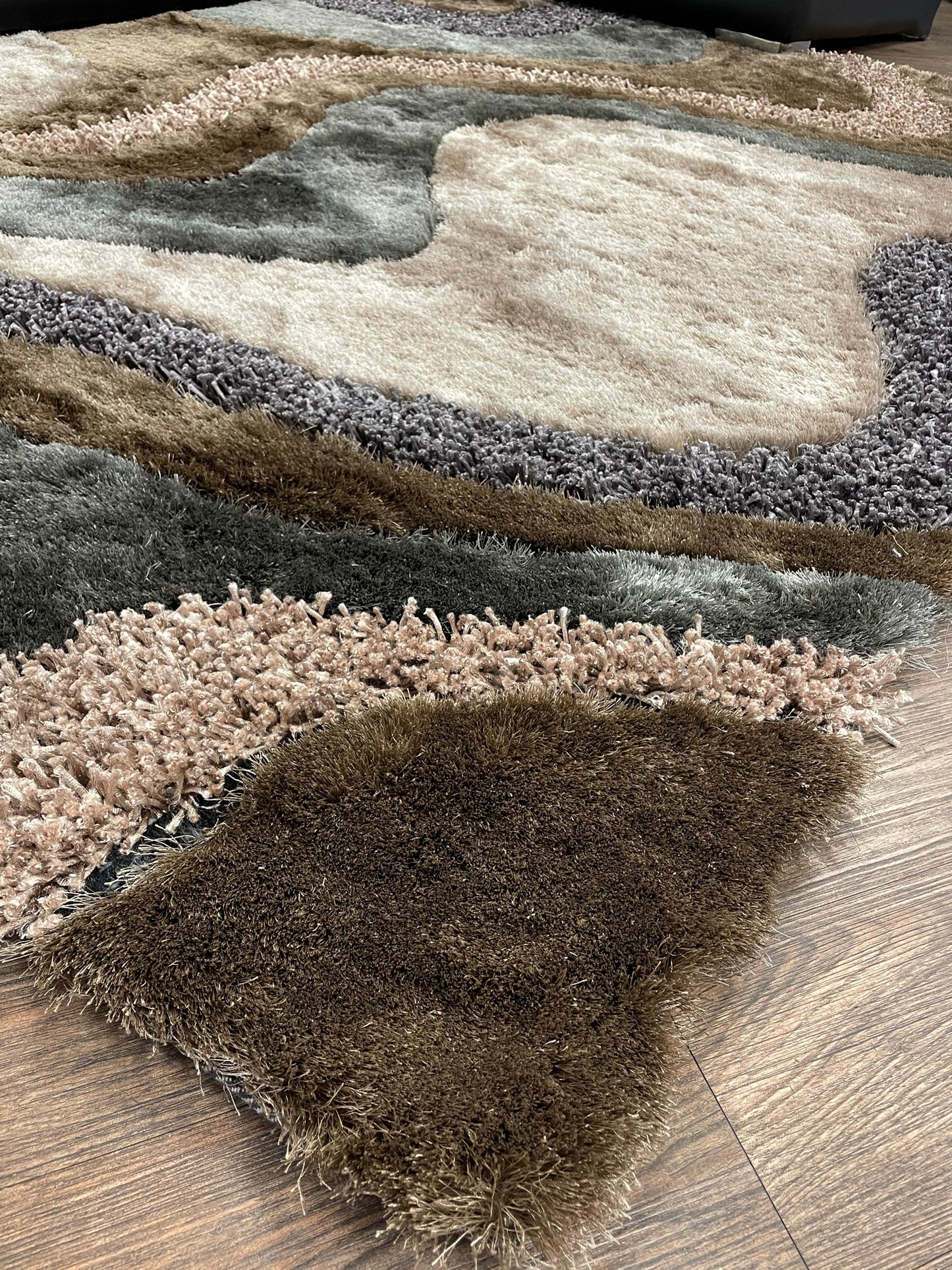 Luxury Shag Viscose Shiny Design Plush Area Rug/ Carpet