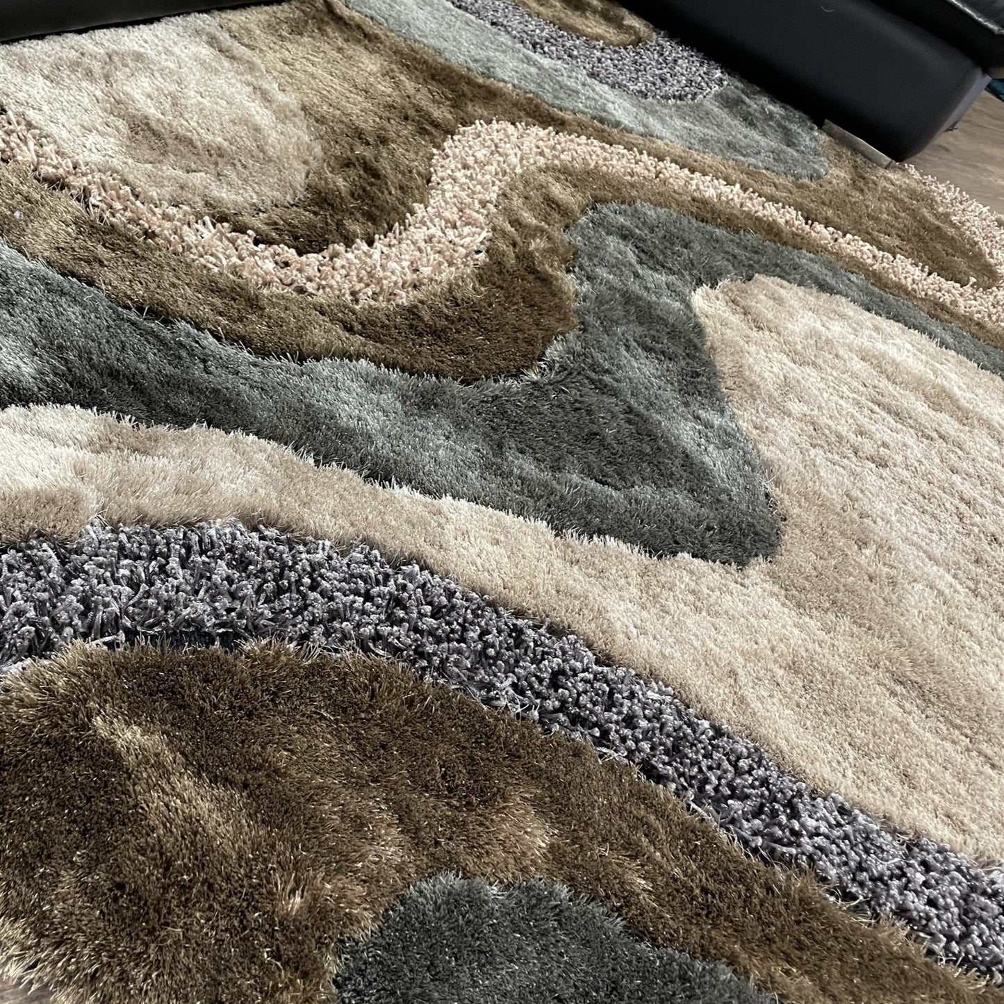 Luxury Shag Viscose Shiny Design Plush Area Rug/ Carpet