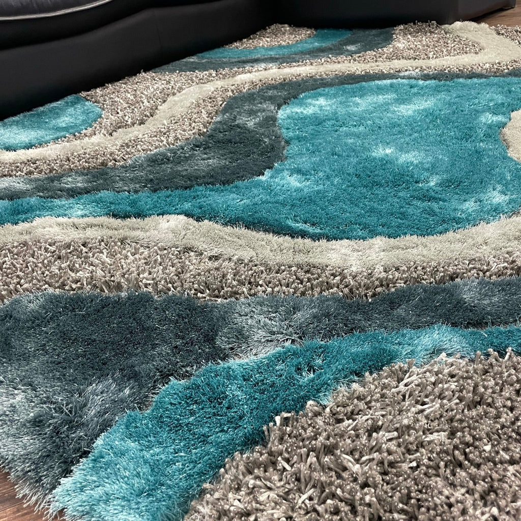 Luxury Shag Viscose Shiny Design Plush Area Rug/ Carpet - S.V.D DESIGN 29.