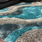 Luxury Shag Viscose Shiny Design Plush Area Rug/ Carpet - S.V.D DESIGN 29.