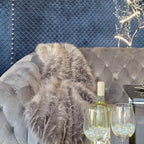 Timeless Modern Luxury Feathers Faux Fur Soft Area Rug