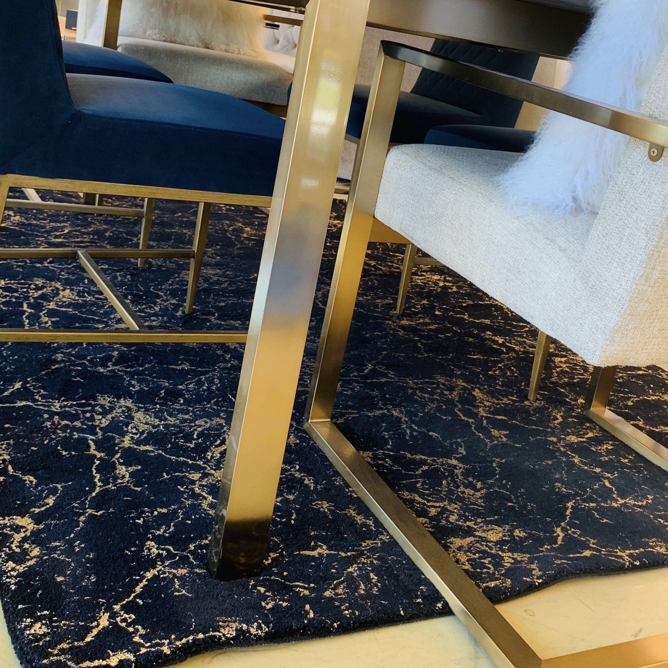 Black Gray and White Soft Plush Fluffy Lattice Design Area Rug/ Carpet