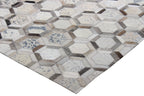 Handmade Natural Leather Patchwork Modern Style Cowhide Area Rug
