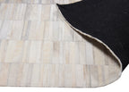 Handmade Fade Mocha White  Patchwork Cowhide Area Rug PCH207