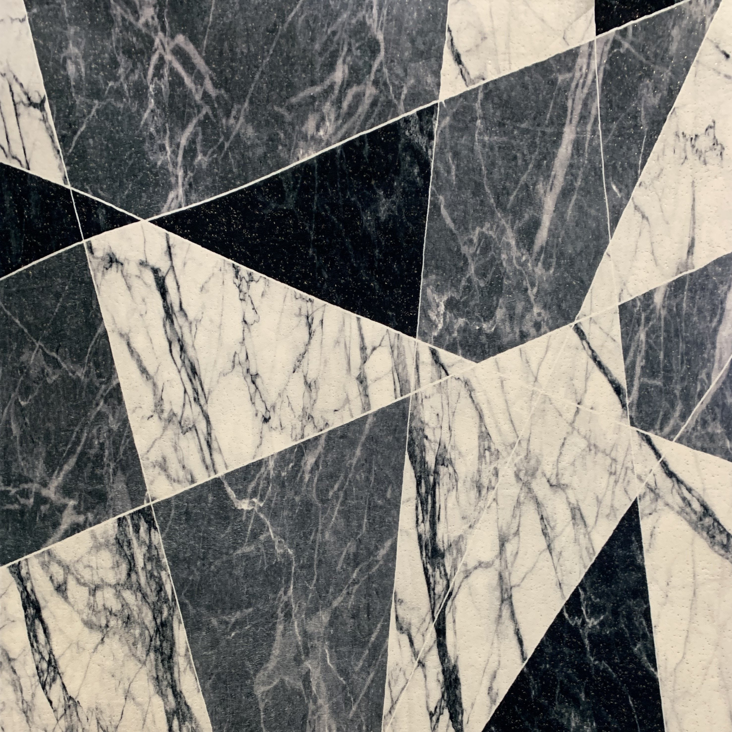 Ultra-soft Cozy Abstract Shimmery Foil Illuminating Area Rug/Carpet