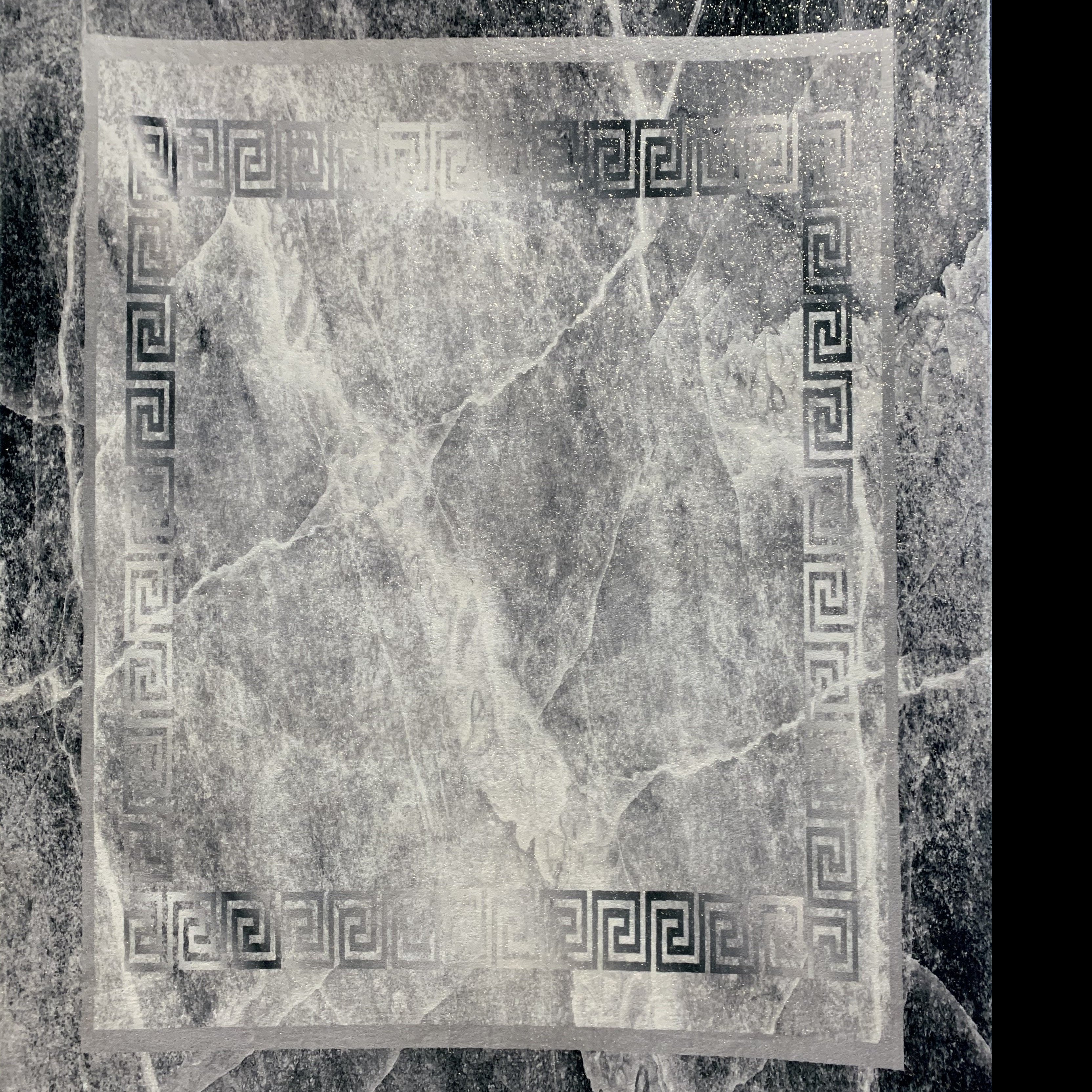 Ultra-soft Cozy Abstract Shimmery Foil Illuminating Area Rug/Carpet