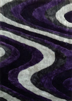 Soft Plush Fluffy Wavy Design Shag Area Rug/Carpet