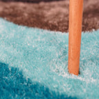 Soft Plush Fluffy Wavy Design Shag Area Rug/Carpet