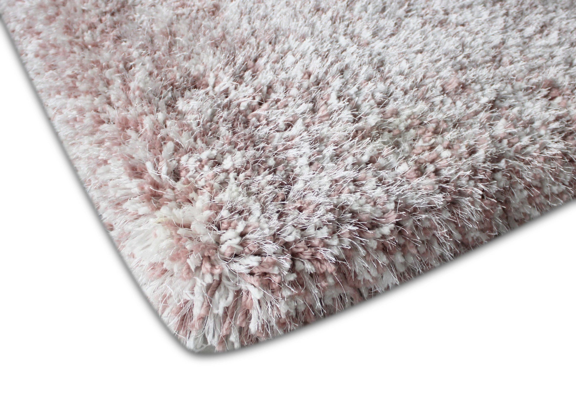 Plush Fluffy Soft Shinny Multi Textural Shag Area Rug/Carpet Pink/Rose