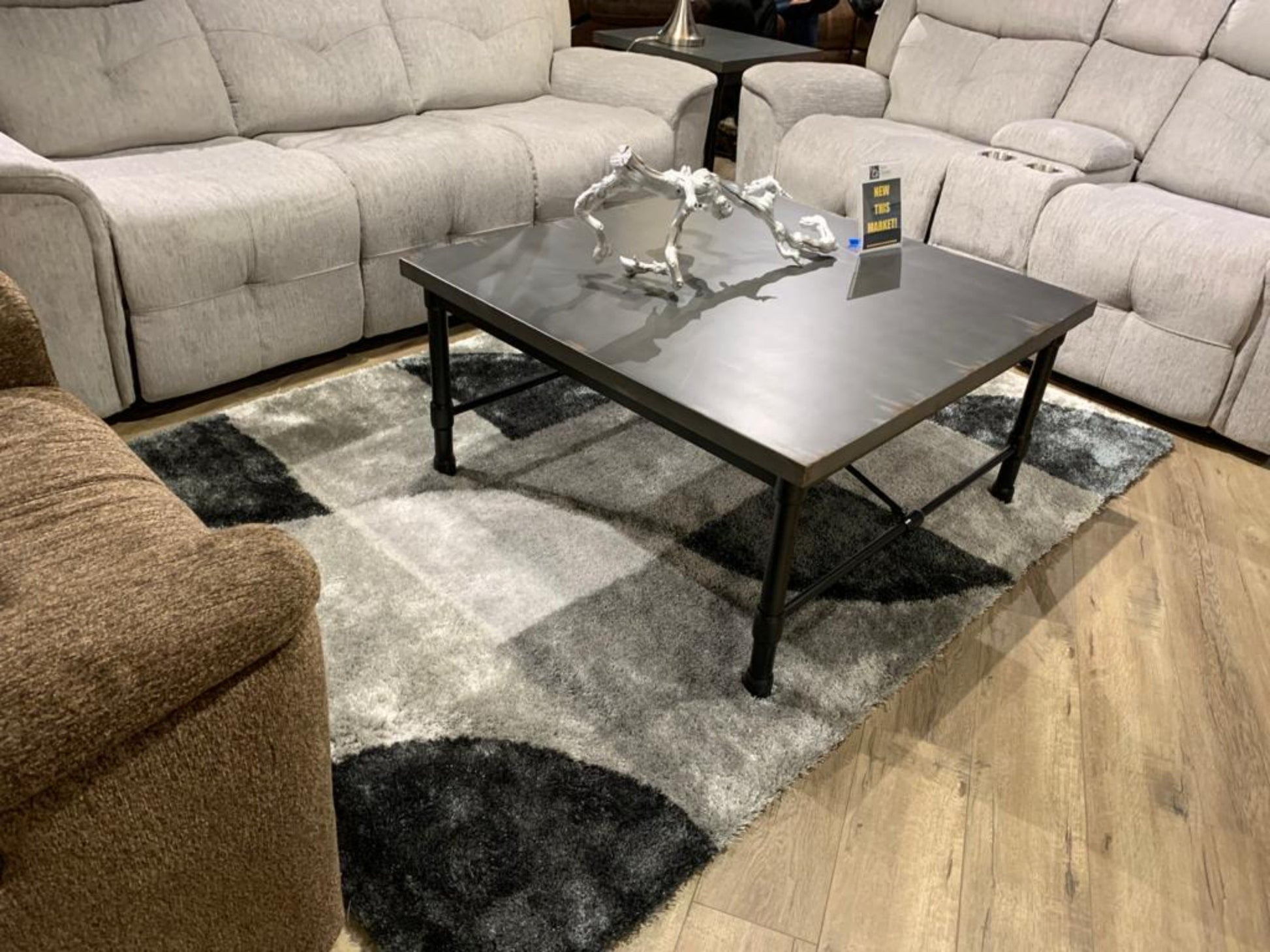 Vibrant Soft Cozy Geometric Design Shag Area Rug/Carpet