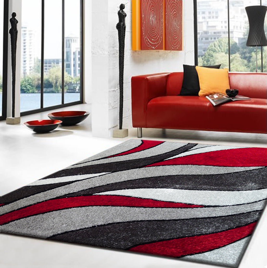 Vibrant Soft Hand Tufted Modern Shag Design Shag Area Rug/Carpet