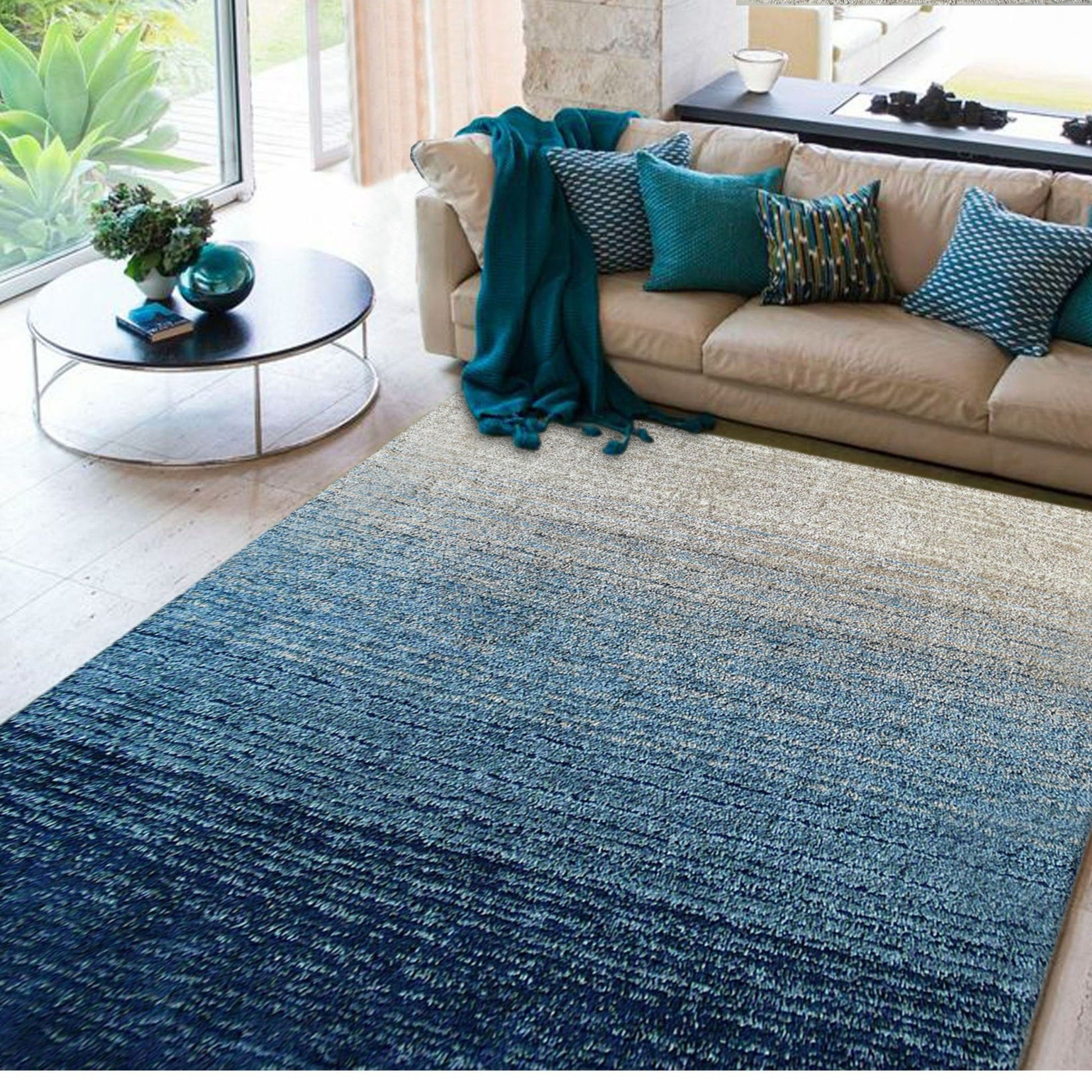 Soft Touch Cozy Fade Color Shag Area Rug/Carpet
