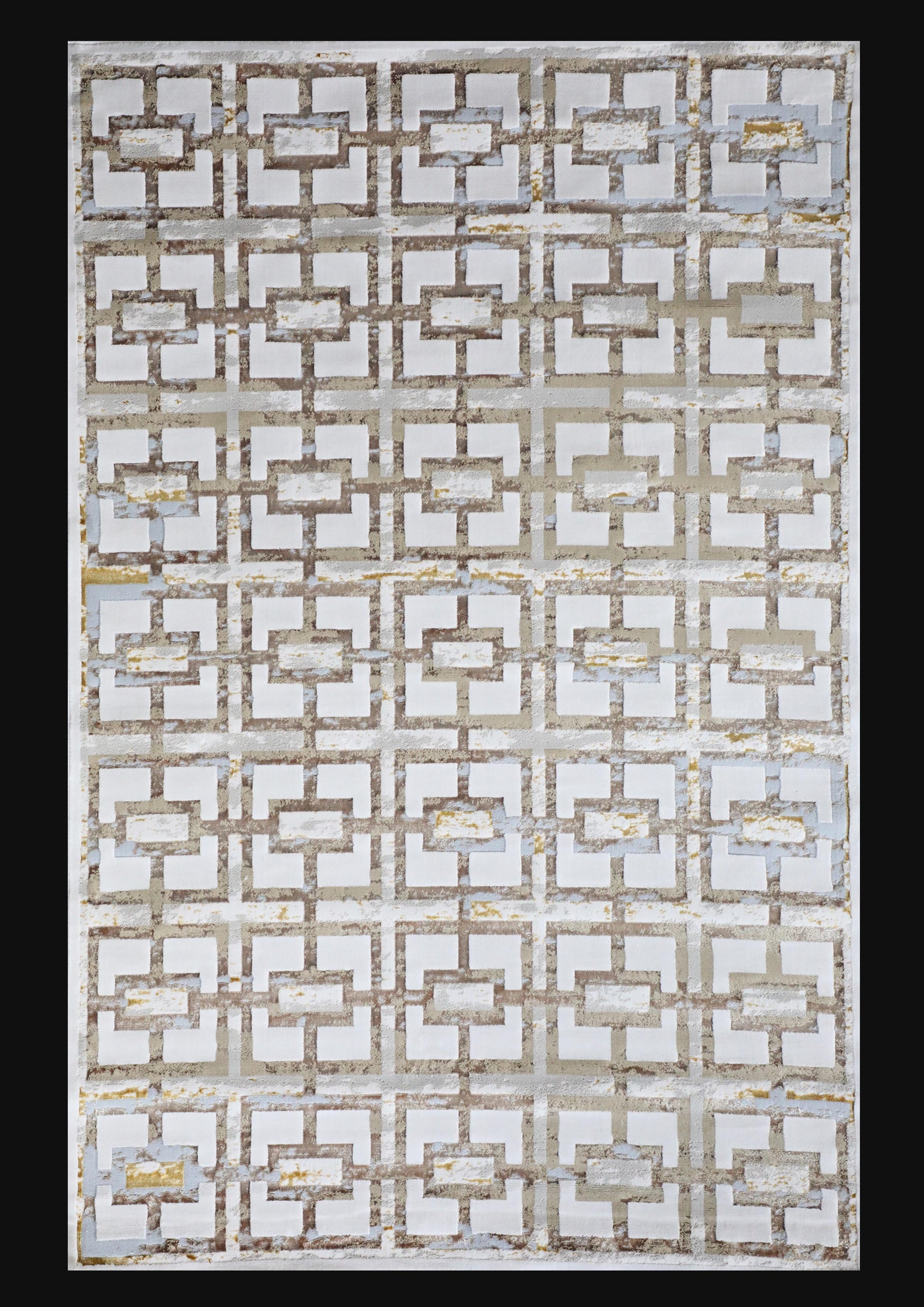 Shimmery Changing Geometric Ultra Soft Cozy Area Rug/Carpet