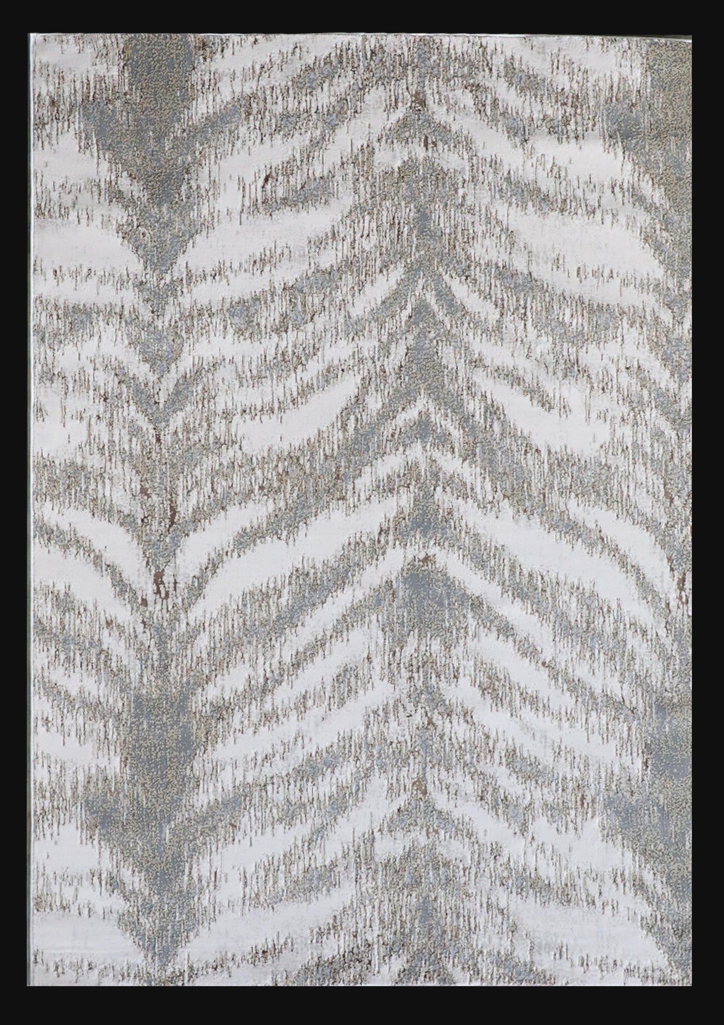 Silver Shimmery Changing Safari Zebra Animal Print Ultra Soft Cozy Area Rug/Carpet