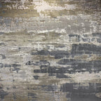 Golden Watercolor Changing Abstract Designed Soft Cozy Gray Beige  Area Rug/Carpet